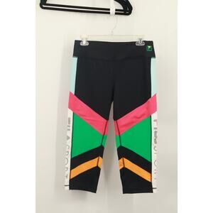 Fila Sport Women's Crop Performance Active Leggings Straight Leg Size M Black